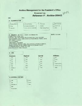 President Wolfensohn - Briefing Book for President's Meetings and Events - Reed E Hundt - Chairma...