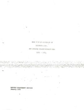 Japan - Depository General - 1969 / 1971 Correspondence - Volume 1