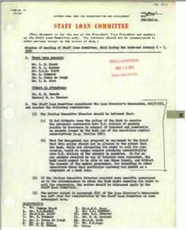Loan Committee - Minutes - 1950