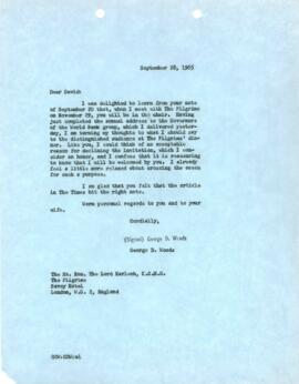 President George D. Woods Chronological Records - Volume 12