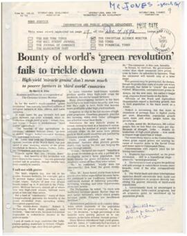 Jones, William - Articles and Speeches (1972) - 1v