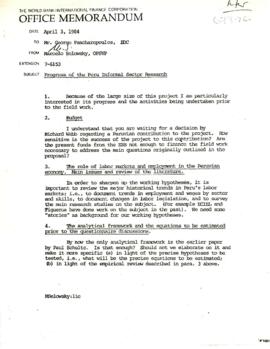 Research Material on Education and Informal Sector Employment - January 1985 to April 1986 - RPO ...