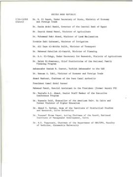 Travel Briefings: United Arab Republic (EGYPT) - Travel briefs 01