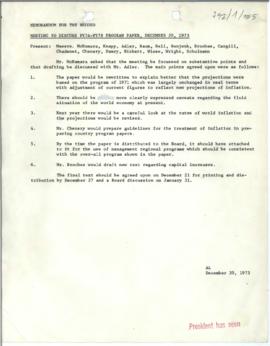 President's papers - Robert S. McNamara Memoranda for the Record - Memoranda 07