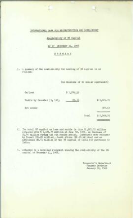Leonard B. Rist - IBRD Nine Percent Files - Subscriptions - Correspondence - Volume 2 - 1964 - 1968