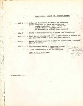 Population Donor's Meeting - London - December 1977 - Volume 4 - Conference Documents - Mr K Kana...