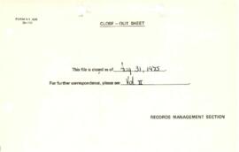 Bank Administration and Policy - Agriculture and Rural Development - General 1975 / 1977 Correspo...