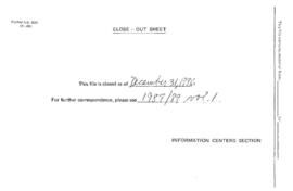 Operational Policy - P - Environment, Science and Technology 1984 / 1986