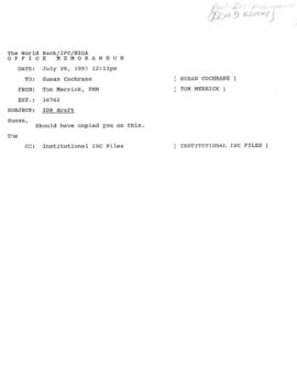 Population, Health and Nutrition [PHN] - Dissemination and Training - Publications - 1993 Corresp...