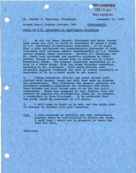 Ernest Stern Chronological files (Economic Advisory) - Correspondence - Volume  2