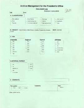 President Wolfensohn - Briefing Book for President's Meetings and Events - Give Children a Better...