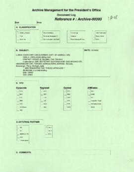 President Wolfensohn - Briefing Book for President's Meetings and Events - Luncheon Meeting - Dan...