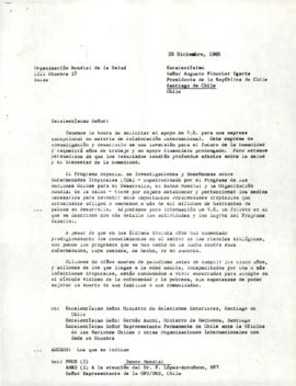 Clausen Papers - Special Programme for Research and  Training in Tropical Diseases - Corresponden...