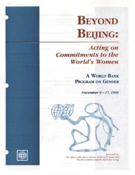 President Wolfensohn - Briefing Book for President's Meetings and Events - Beyond Beijing - Novem...