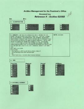 President Wolfensohn - Briefing Book for President's Meetings and Events - Dr Ronaldo Schmitz - M...
