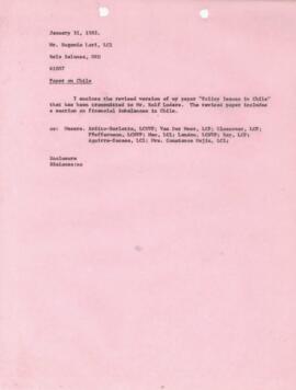 Bela Balassa's chron files - January 1983