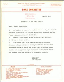 Loan Committee - 1971 - Volume 10