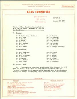 Loan Committee - 1971 - Volume 12