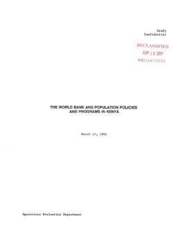 Kenya - The World Bank and Population Policies and Programs - 1v