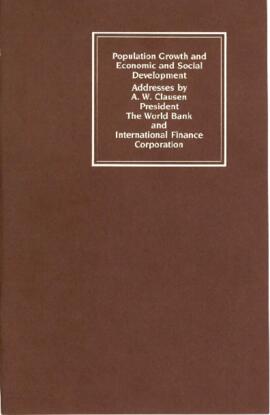 Population Growth and Economic and Social Development - Nairobi, Kenya - July 11, 1984 - A.W. Cla...