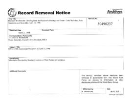 President Wolfensohn - Briefing Book for President's Meetings and Events - John McArthur, Sven Sa...