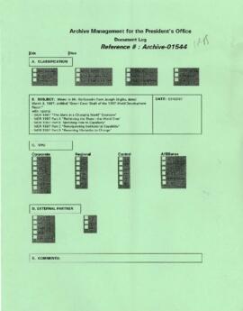 President Wolfensohn - Briefing Book for President's Meetings and Events - 1997 World Development...