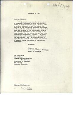President's papers - Robert S. McNamara Chronological files - (outgoing) - Chrons 11