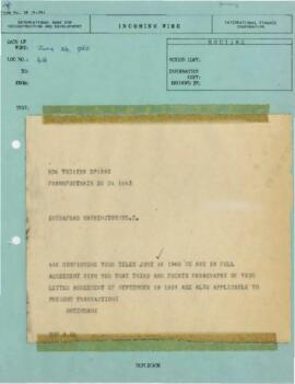 Deutsche Bundesbank - Bonds - Borrowing - 25 Million Dollars - 4 Percent Notes - 1960 - Correspon...