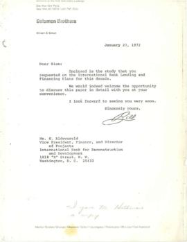 McNamara correspondence - 1972 (1 of 2)
