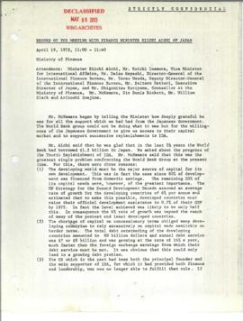 President's papers - Robert S. McNamara Contacts with member countries: Japan - Correspondence 03