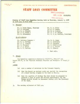 Loan Committee - Minutes - 1958