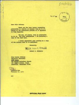 Massachusetts Institute of Technology lecture, April 28,1977 - Correspondence 01