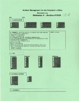 President Wolfensohn - Media Coverage and Interviews - Interview - Richard - Dick - Stevenson - N...