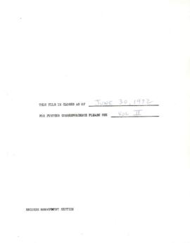 International Labour Office [ILO] - Liaison File - Volume 01