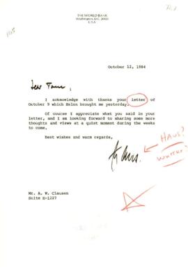 Clausen Papers - General Correspondence - Correspondence 05