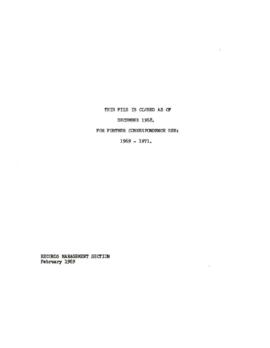 Liaison - United Nations [UN] - World Health Organization [WHO] - Supplemental Folder - Documents...