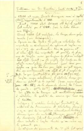 Argentina - Power - Servicios Electricos del Gran Buenos Aires [SEGBA] - Correspondence, Notes, T...
