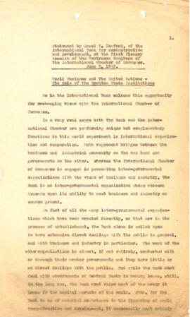 International Trade Organization - First Session - Correspondence - Volume 1