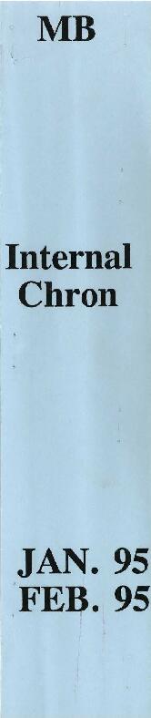 Michael Bruno - Internal Chronological - January to February 1995