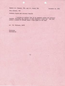 Bela Balassa's chron files - December 1981